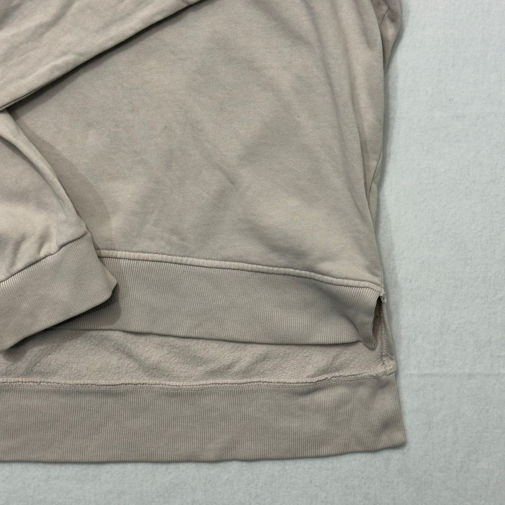 AllSaints Oversized Tor Hoodie Unisex S/M Beige Cotton Modal Lined Minimalist‎ - Picture 11 of 13